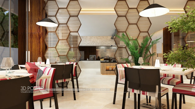  Interior 3D Rendering of Ramada Hotel Bangalore
