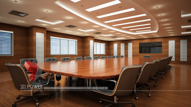 Interior Rendering Services for Conference Room